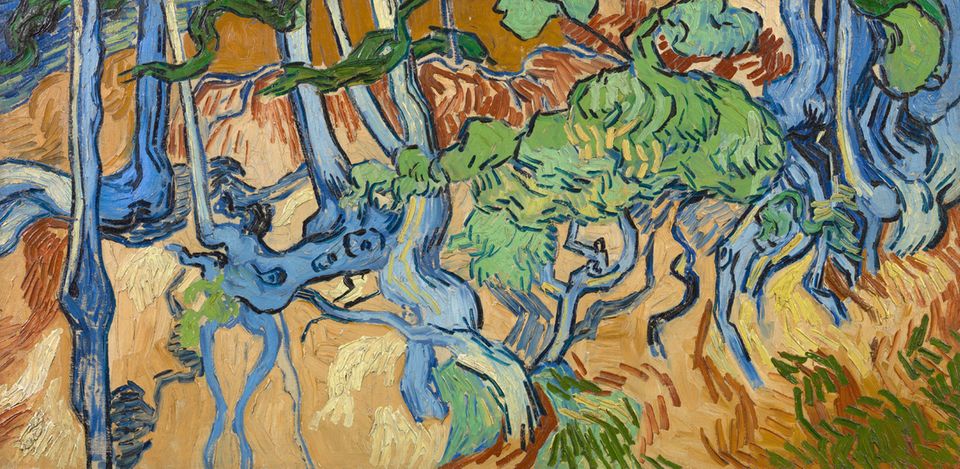 "Baumwurzeln" von Vincent Van Gogh (1890) "Baumwurzeln" von Vincent Van Gogh (1890)