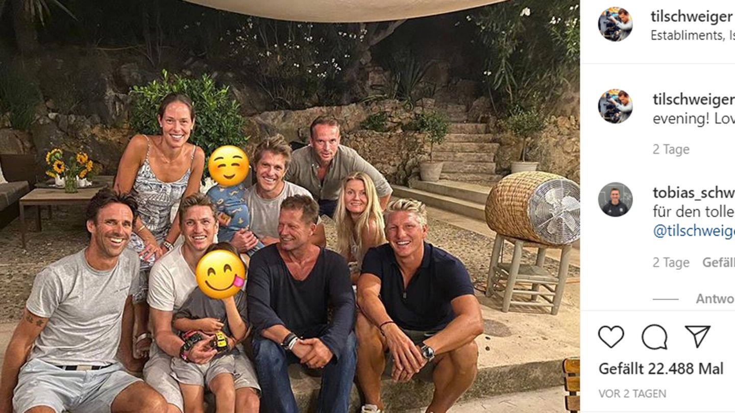 Til Schweiger und Bastian Schweinsteiger