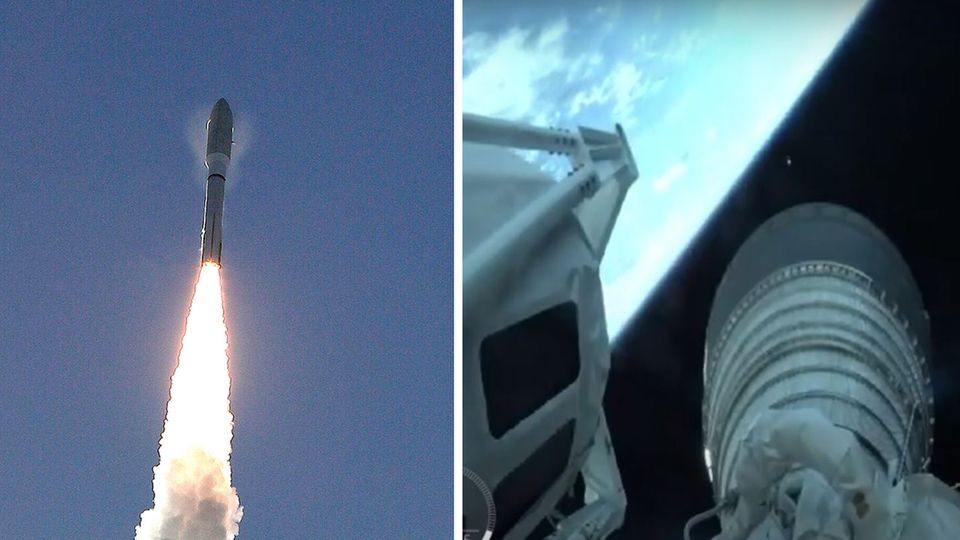 Cape Canaveral: Eine "Atlas-V"-Rakete startet in Cape Canaveral. An Bord der Rakete befindet sich der Mars Rover "Perseverance". Cape Canaveral: Eine "Atlas-V"-Rakete startet in Cape Canaveral. An Bord der Rakete befindet sich der Mars Rover "Perseverance".