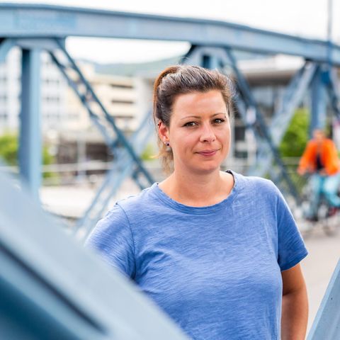 Fan-Sprecherin Helen Breit von der Initiative "Unsere Kurve"