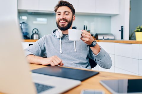 Homeoffice in der Küche