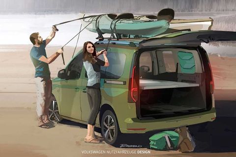 Der Caddy Mini-Camper ist wesentlich günstiger als die größeren Reihen von VW.