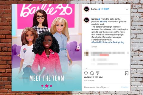 Präsidentschaftsbarbie und ihr Kampagnenteam