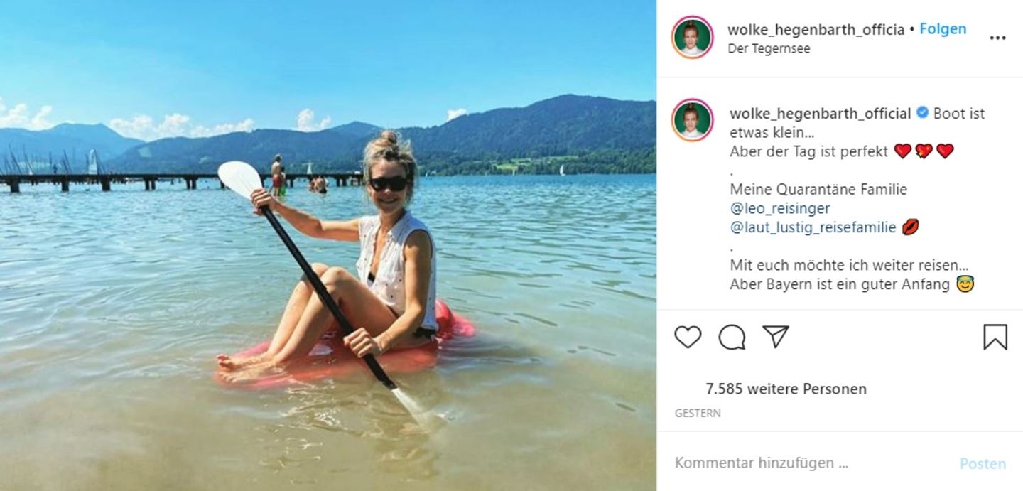 Wolke Hegenbarth macht Urlaub am Tegernsee Wolke Hegenbarth macht Urlaub am Tegernsee
