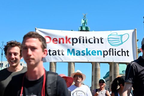 Corona-Protest in Berlin
