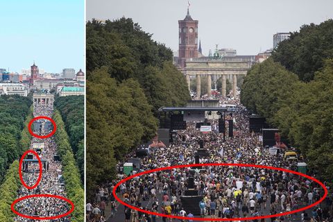 Berlin: 1,3 Millionen bei Corona-Protest? Fakes verbreiten sich im Netz