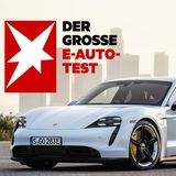 Der Porsche Taycan ist mit deutlich über 100.000 Euro das teuerste Modell im Test: Eine Sportlimousine mit sehr kurzer Ladedauer. 