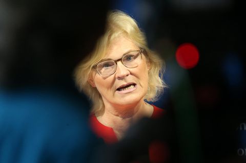 Justizministerin Christine Lambrecht im Fokus