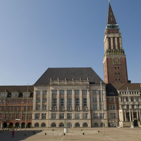 Der Rathausplatz in Kiel
