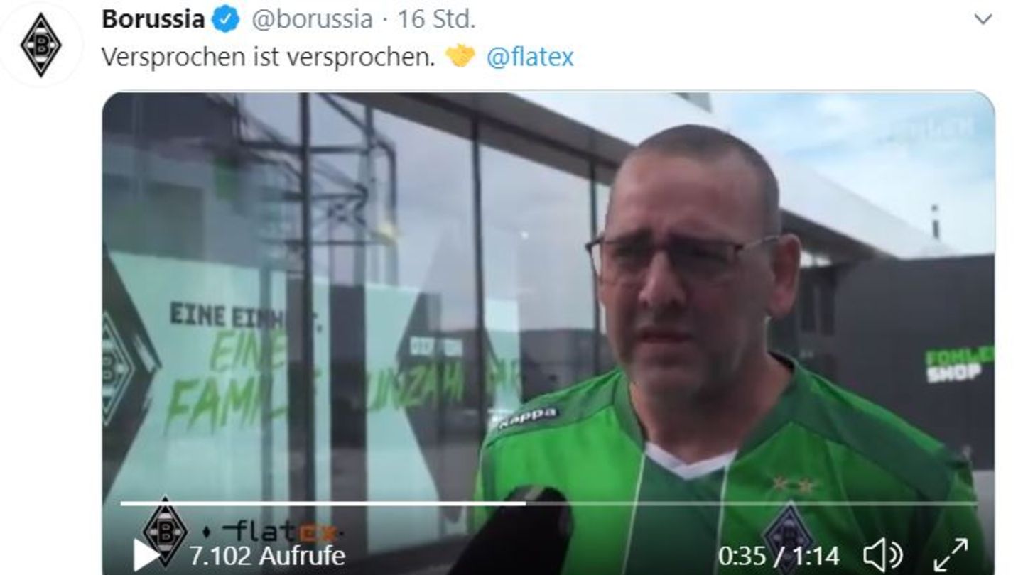 Screenshot des Galdbach-Fans Claus Blümel aus dem Fohlen TV