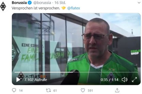 Screenshot des Galdbach-Fans Claus Blümel aus dem Fohlen TV