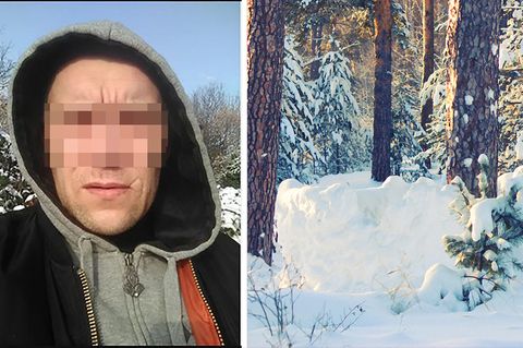 Vermisster aus Waldgebiet bei Cambridge in verschneitem Waldgebiet