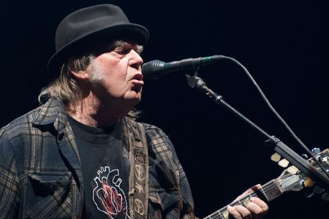 Neil Young auf der Bühne