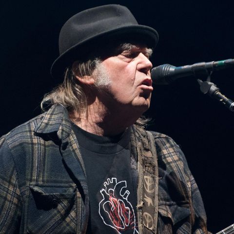 Neil Young auf der Bühne