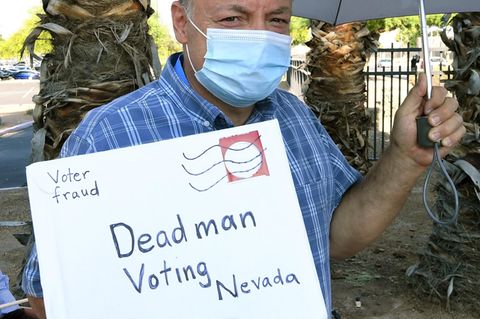 Protest gegen Briefwahl in Nevada