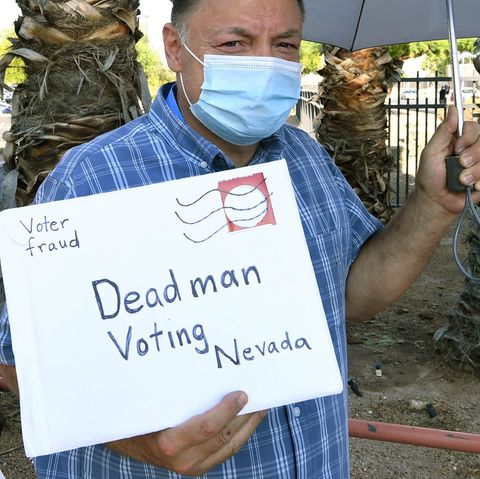 Protest gegen Briefwahl in Nevada