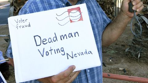 Protest gegen Briefwahl in Nevada