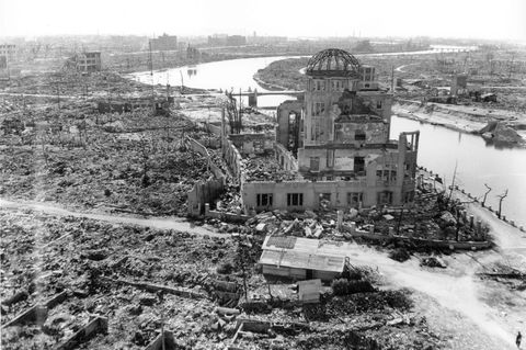 Hiroshima nach dem Atombomben-Abwurf vor 75 Jahren