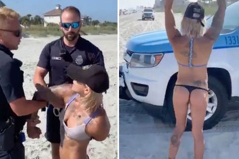 Frau wird aufgrund ihres Bikinis festgenommen