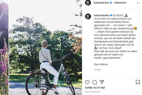 Helene Fischer meldet sich auf Instagram zurück