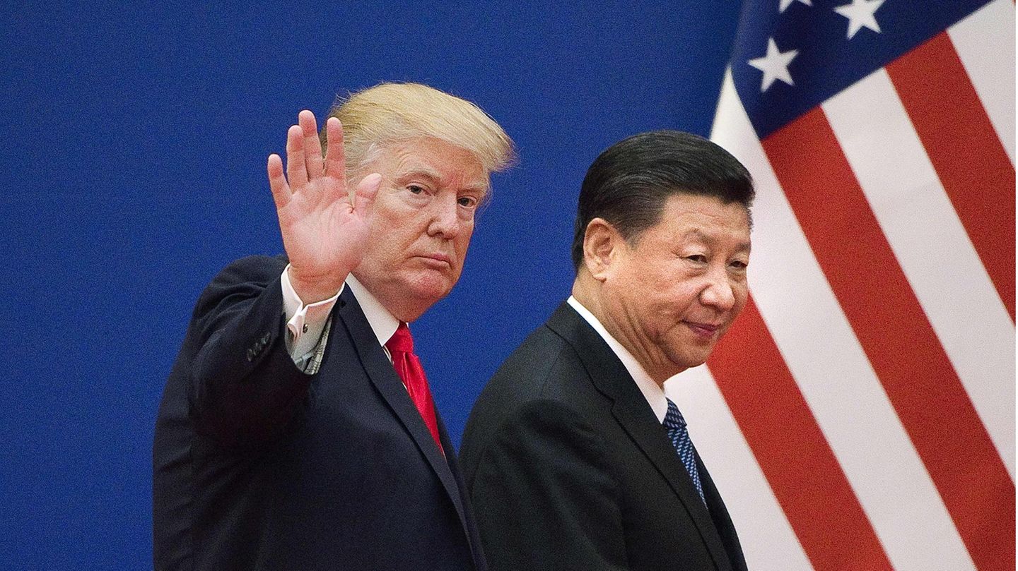 US-Präsident Donald Trump (l.) und Chinas Staatschef Xi Jinping