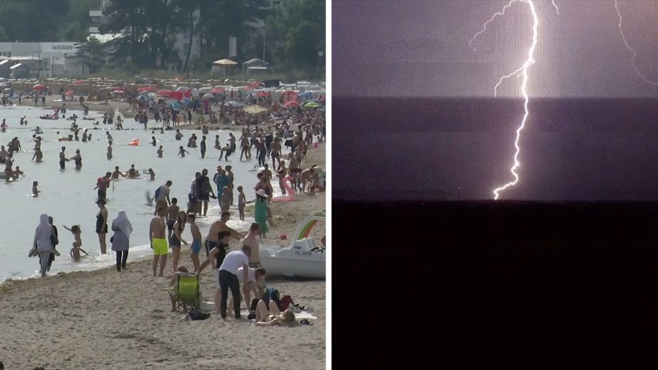 Gewitter und hohe Temperaturen in Deutschland Gewitter und hohe Temperaturen in Deutschland