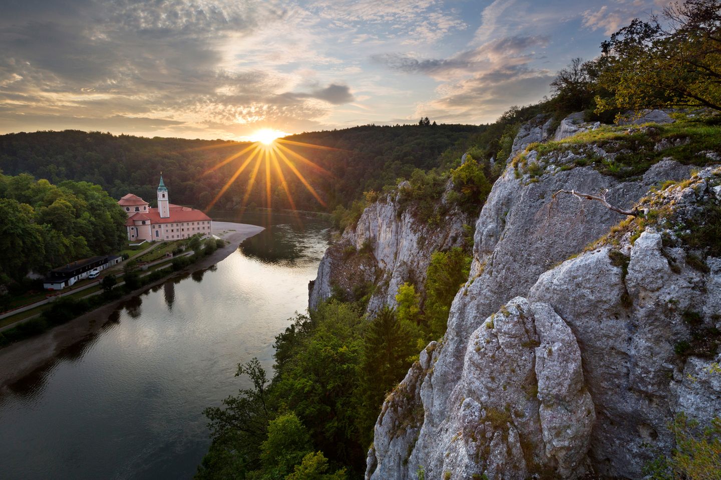 Donaudurchbruch am Kloster Weltenburg