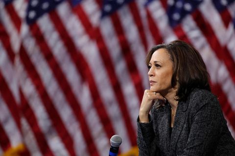 Kamala Harris, Senatorin von Kalifornien im US-Senat, und Vizekandidatin von Joe Biden