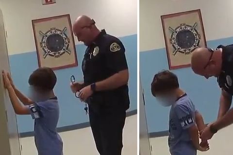 Bodycam-Aufnahmen aufgetaucht: Polizisten in Florida nehmen einen Achtjährigen in der Schule fest.