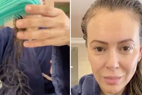 Corona-Spätfolgen: Alyssa Milano schockiert mit Video: Schauspielerin leidet nach Covid-19-Infektion an Haarausfall