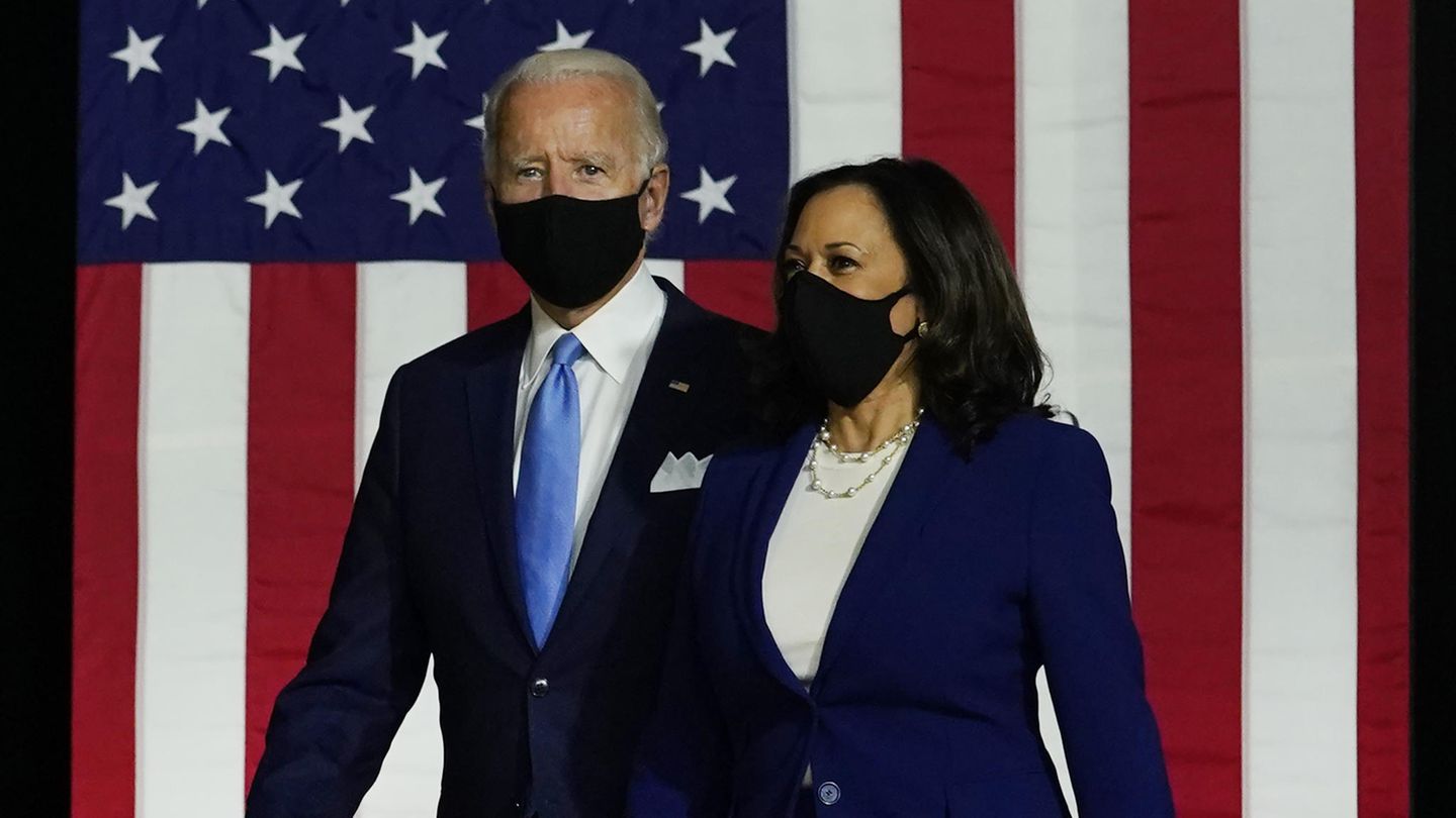 Joe Biden und Kamala Harris beim ersten gemeinsamen Wahlauftritt