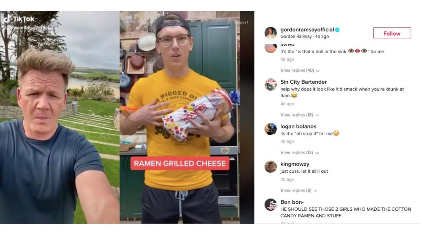 Gordon Ramsay auf TikTok