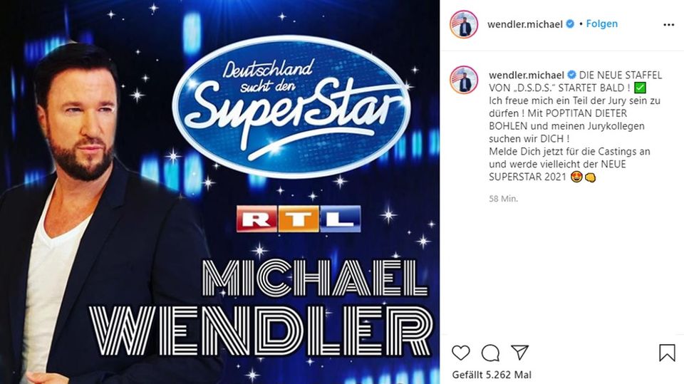Michael Wendler wurde nun als drittes DSDS-Jurymitglied bekanntgegeben