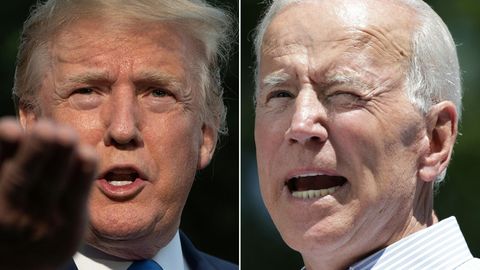 Wer wird der nächste US-Präsident? Donald Trump (l.)und Joe Biden