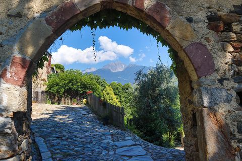 Südtirol ist wunderschön. Hier der Blick auf die Berge