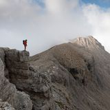 Mann auf Berg