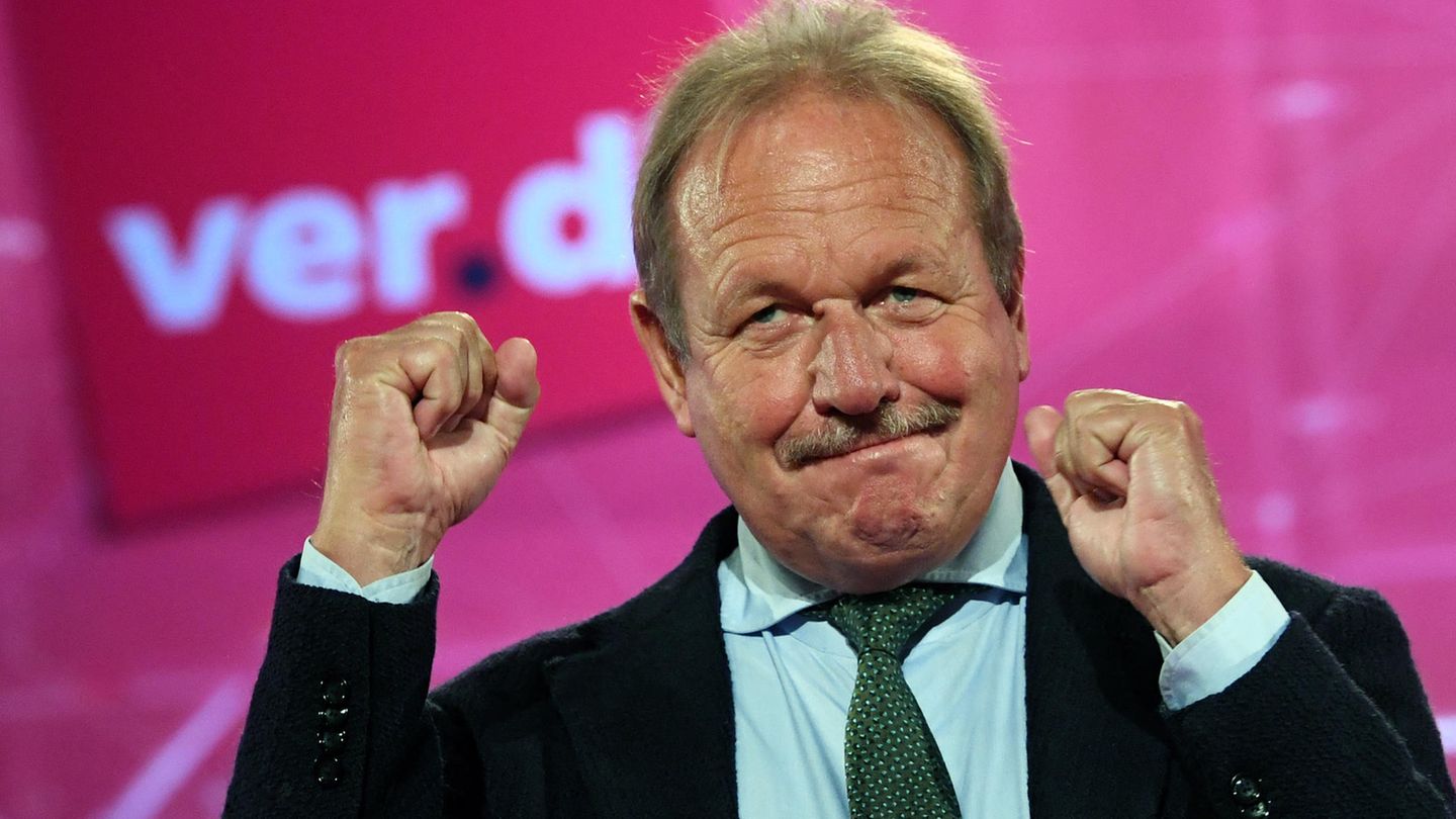Frank Bsirske, ehemaliger Verdi-Chef, strebt eine Parteikarriere bei den Grünen an