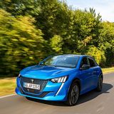 Der Peugeot e-208 hat eine markantere Front