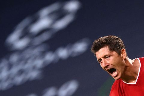 Robert Lewandowski schreit seinen Jubel heraus. Sein 3:0 gegen Lyon machte den Einzug ins Finale klar. Dort müssen die Bayern aber wachsamer sein.