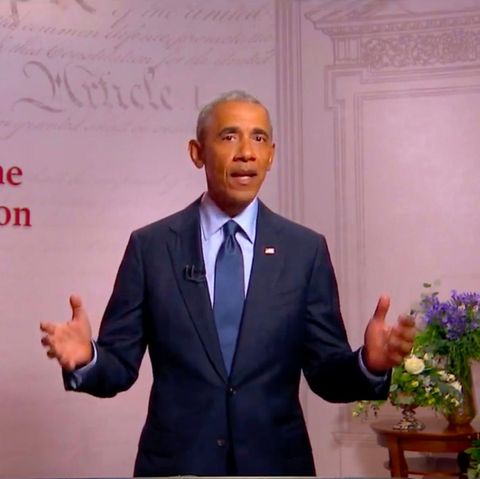 Ex-US-Präsident Barack Obama bei seiner Rede auf dem virtuellen Parteitag der US-Demokraten