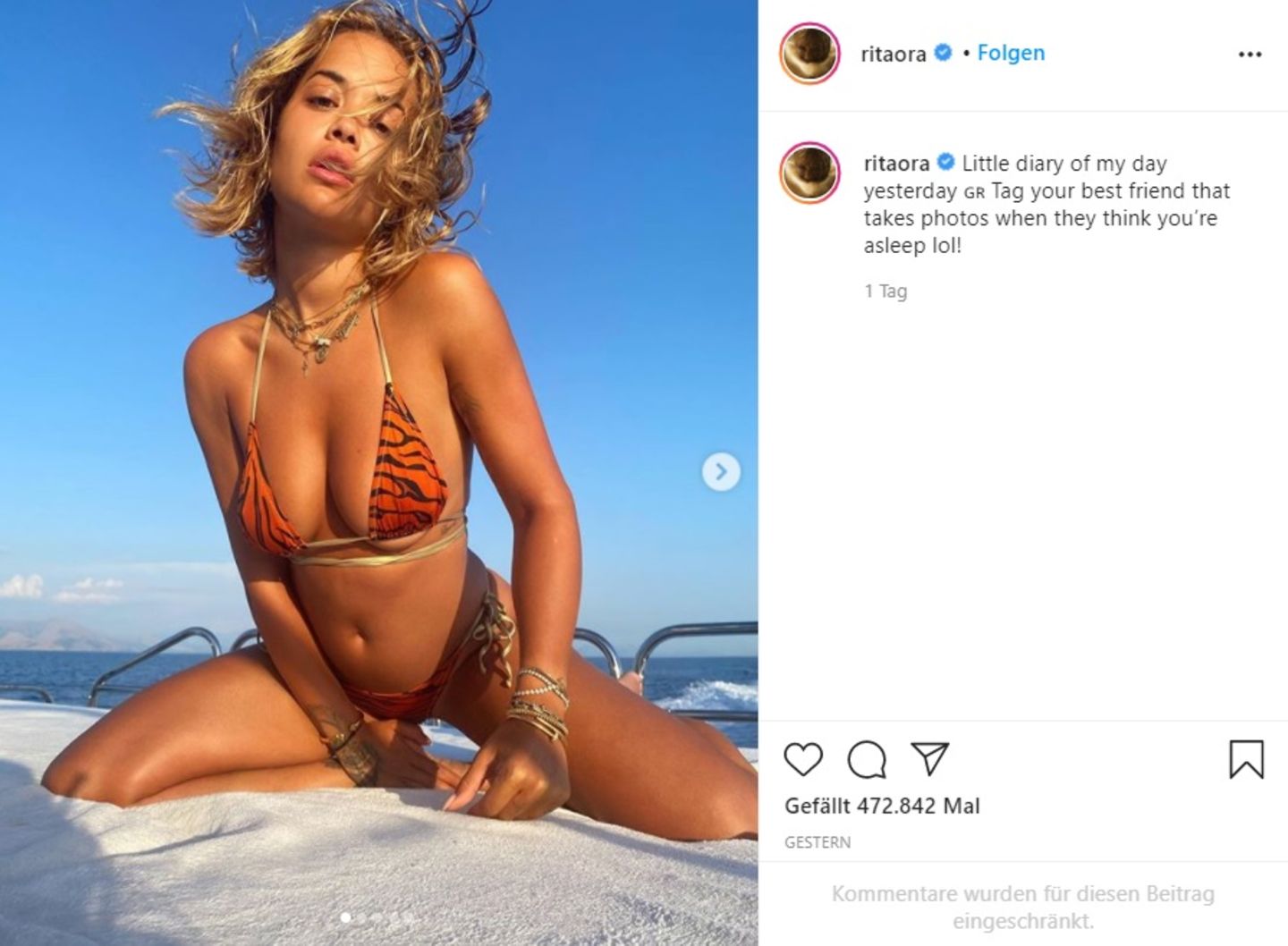 Rita Ora im Bikini Rita Ora im Bikini