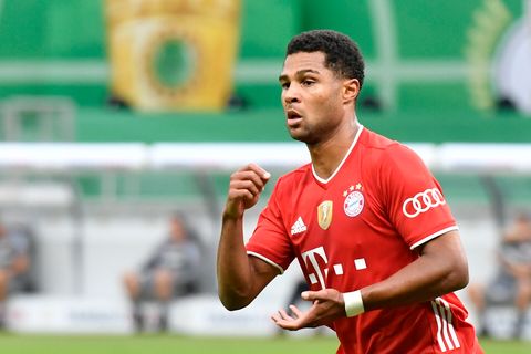 Serge Gnabry und seine Rührgeste zum Torjubel