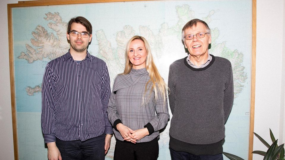 Aðalsteinn Hákonarson, Auður Björg Jónsdóttir und Sigurður Konráðsson