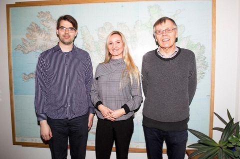 Aðalsteinn Hákonarson, Auður Björg Jónsdóttir und Sigurður Konráðsson