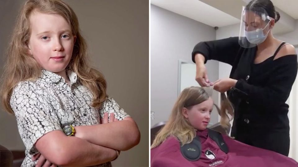 England: Junge lässt sich Haare schneiden und spendet sie für Krebspatienten England: Junge lässt sich Haare schneiden und spendet sie für Krebspatienten