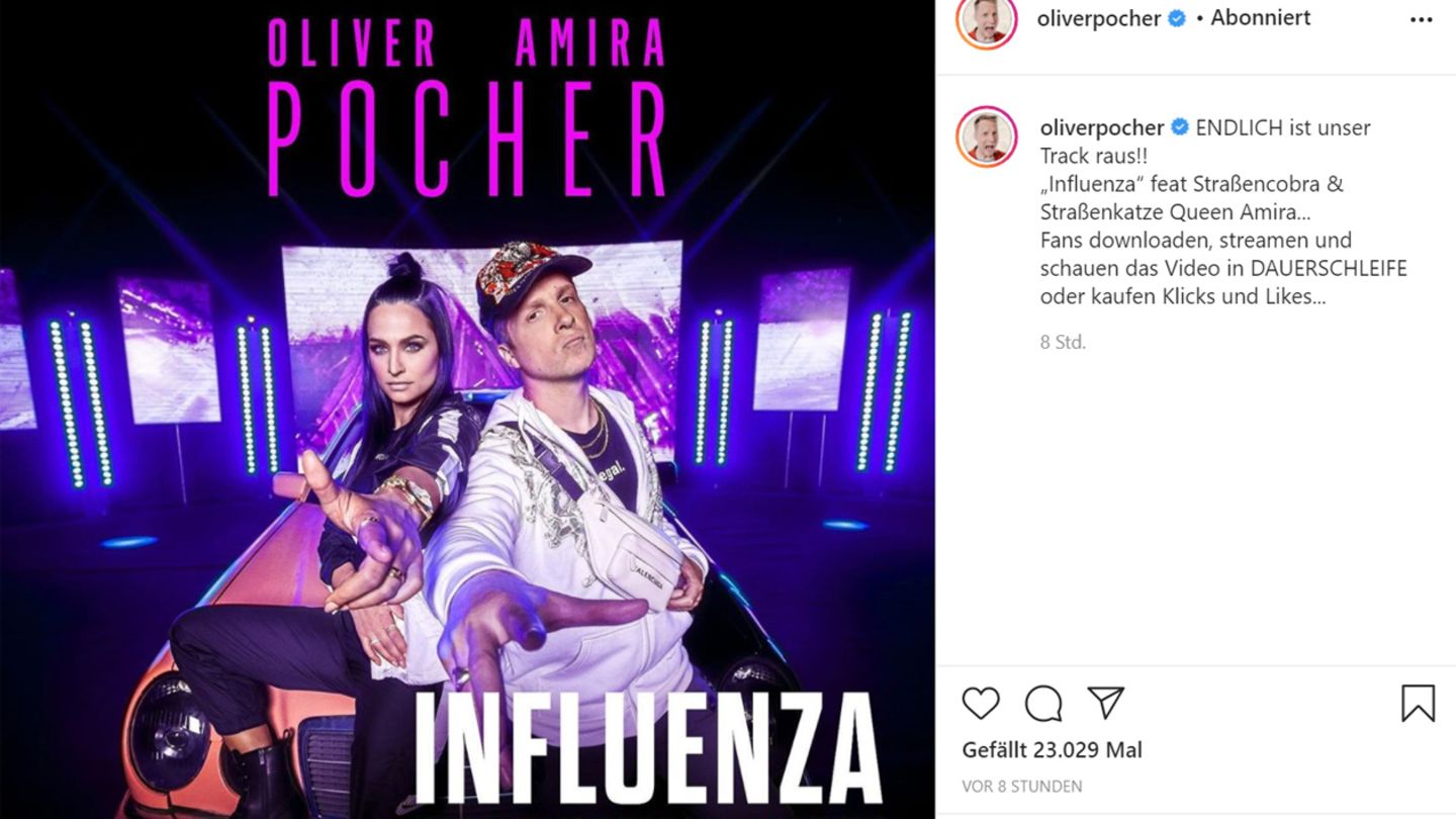 Amira und Oliver Pocher haben den Song "Influenza" veröffentlicht