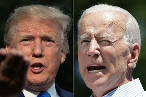 Bildkombo: Donald Trump und Joe Biden