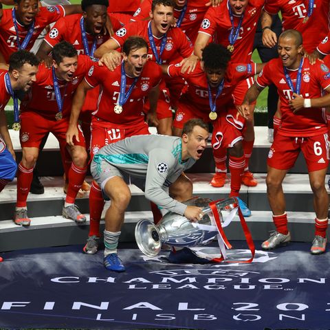 Bayern feiern  Champions League-Sieg
