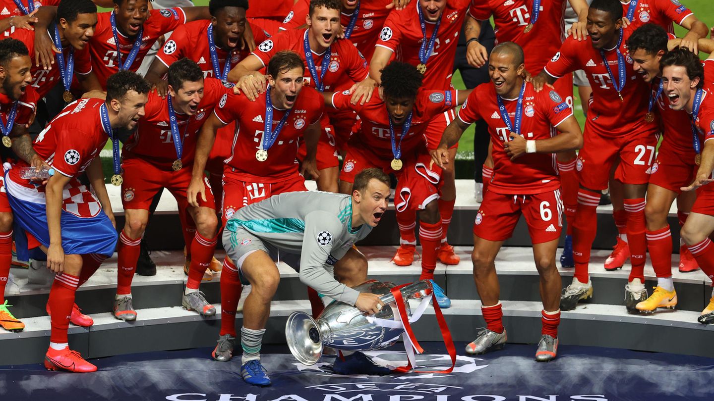 Bayern feiern  Champions League-Sieg