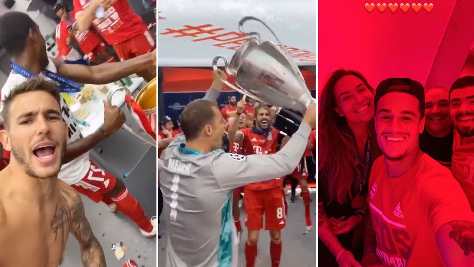 Champions League: Bayern-Stars feiern wilde Party nach Triple-Triumph Champions League: Bayern-Stars feiern wilde Party nach Triple-Triumph